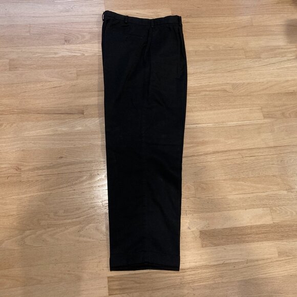 Dockers Men's Pants, Black, 100% Comfortrel Polyester, Pleated, Cuffed - Picture 7 of 12